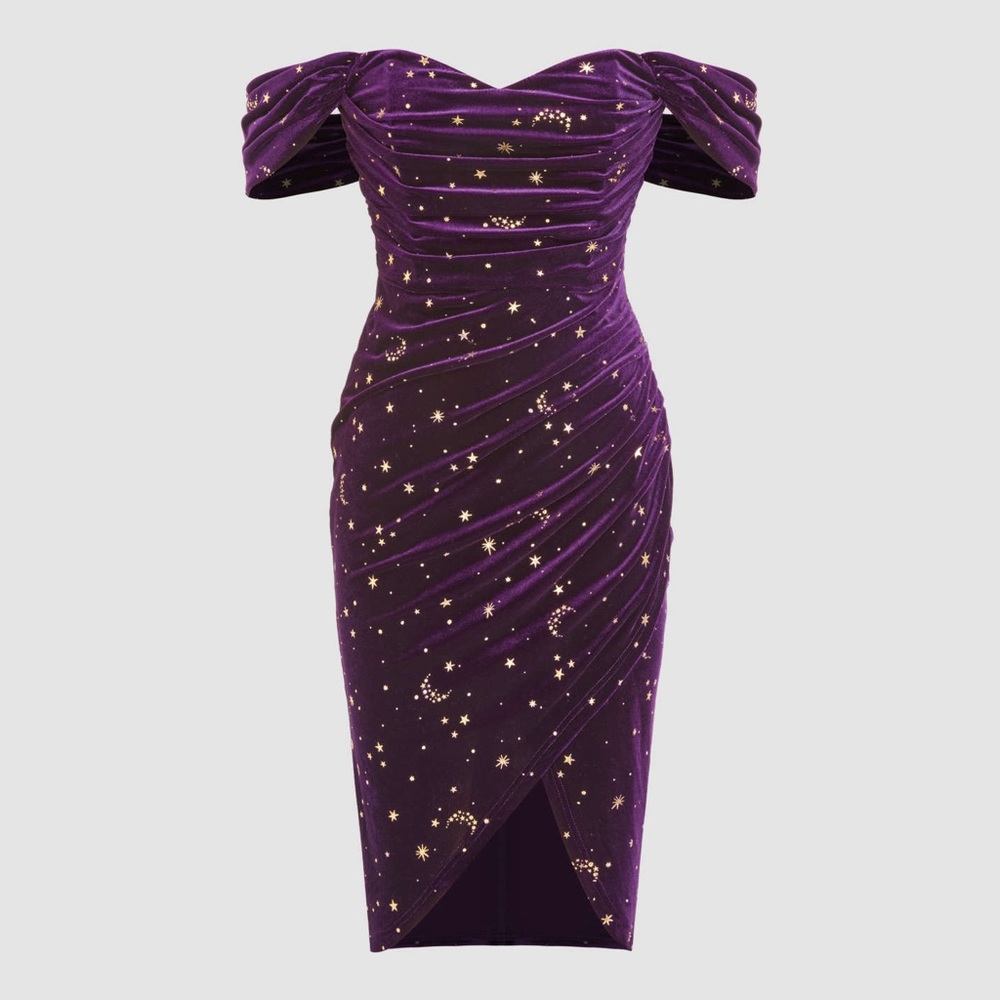 Velvet starry dress